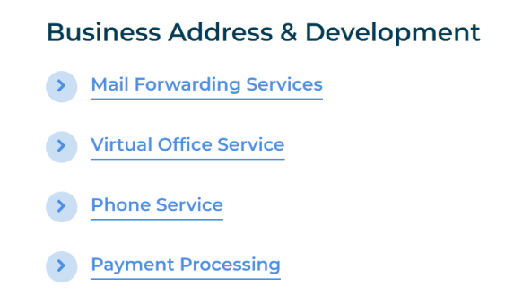 business address and development